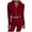 Red, variant on Bigersell Women's Shaping Straight Pants Full Length Pants Women Casual V Neck Solid Sports Full-Sleeve Zipper Hooded Pants Suit Ladies' Patchwork Pants