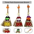 thumbnail image 2 of Blublu Park Fall Harvest Scarecrow Decor, 3 Pack 19 Inch Small Happy Halloween Decoration for Garden, Home, Yard, Porch, Christmas, 2 of 8