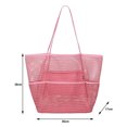 thumbnail image 3 of YAOMOBB Shoulder Bag Travel Swimming Mesh Tote Large Capacity Multi Compartments Double Handles Perspective Portable Beach Bag Perfect for Swimming and Beach Activities, 3 of 7