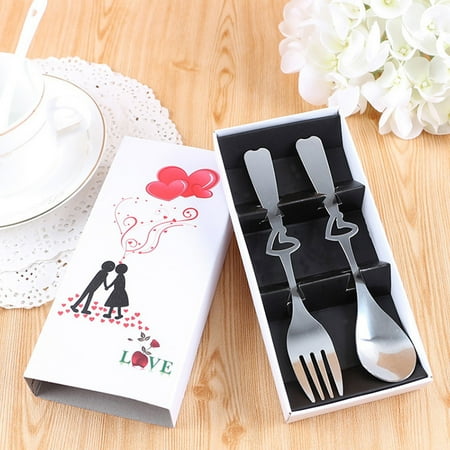 

cutlery set apartment essentials plates and bowls sets Colorful Spoon Couples Spoons Flatware Coffee Drinking Tools Kitchen Gadget