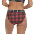 thumbnail image 3 of Women's Soft Spandex String Bikini Plaid Underwear, 3 of 5