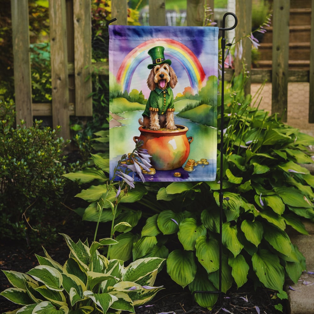 Otterhound St Patrick's Day Garden Flag 11.25 in x 15.5 in