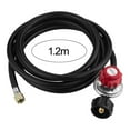 thumbnail image 4 of CSChome Régulateur de Propane avec Tuyau Régulateur de Propane 0-20 PSI Haute Pression Réglable Régulateur de Propane avec Tuyau Type QCC-1 Réservoirs de Propane U.s. Brûleur Cuiseur Régulateur de Propane Haute Pression, 4 of 5