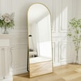 GLSLAND Full Length Mirror Arch Standing Floor Mirror, 58"x18" Arched