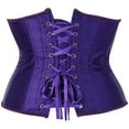 thumbnail image 3 of Corsets pour Femmes Bustiers Gothiques Classiques en Satin à Lacets, 3 of 4