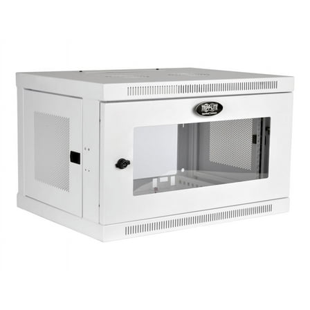 Eaton Tripp Lite Series 6U Wall Mount Rack Enclosure Server Cabinet White w/ Acrylic Glass Door - Rack cabinet - wall mountable - white - 6U - 19"