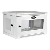 Eaton Tripp Lite Series 6U Wall Mount Rack Enclosure Server Cabinet White w/ Acrylic Glass Door - Rack cabinet - wall mountable - white - 6U - 19"