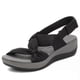thumbnail image 1 of Women's Summer Walking Sandals Ankle Strap Shoes Comfortable Casual Wedge Sandals For Outdoor Beach Travel, 1 of 4