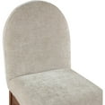 thumbnail image 4 of Meridian Furniture Waldorf Beige Chenille Fabric Dining Side Chair, 4 of 8