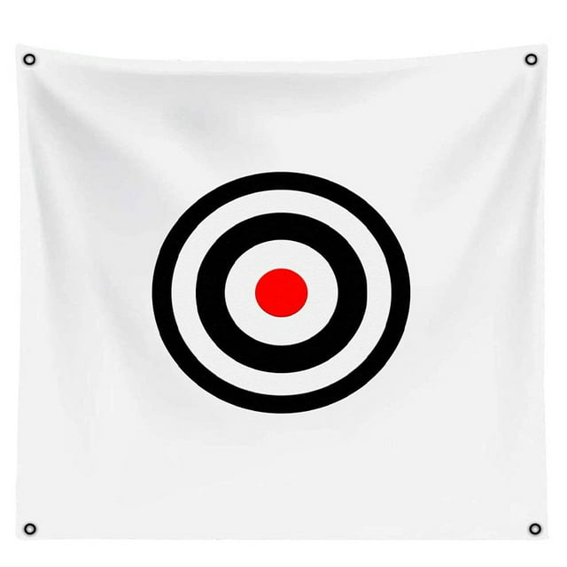 58" x 58" Golf Target Cloth Golf Hitting Cloth Hitting Practice Target Golf Training Aids Indoor Outdoor WHITE
