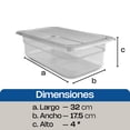 thumbnail image 5 of Inserto de policarbonato Rhino INPOTE-4 tamaño tercio 32 x 17.5 cm altura 4 pulgadas, 5 of 5