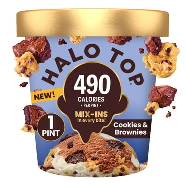 Halo Top Sweet Cream Cold Brew Coffee Light Ice Cream, Lower Calorie