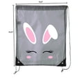 thumbnail image 2 of Easter Basket Bags, Bulk Drawstring Backpacks, Party Favor Goody Bags for Easter - Bunny Face, 2 of 2