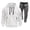 01# White, variant on HKYNLAG Men's Tracksuit 2 Piece Half Zip Hoodie Athletic Jogging Sweatsuits for Men Casual Sports Long Sleeve Pullover Suit Set Black M
