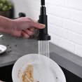 thumbnail image 5 of Single-Handle Pull-Down Sprayer Kitchen Faucet Black, 5 of 5