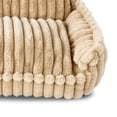 thumbnail image 4 of Vibrant Life Large Plush Cord Sofa Style Dog Bed, Cream, 28" x 38", 4 of 7
