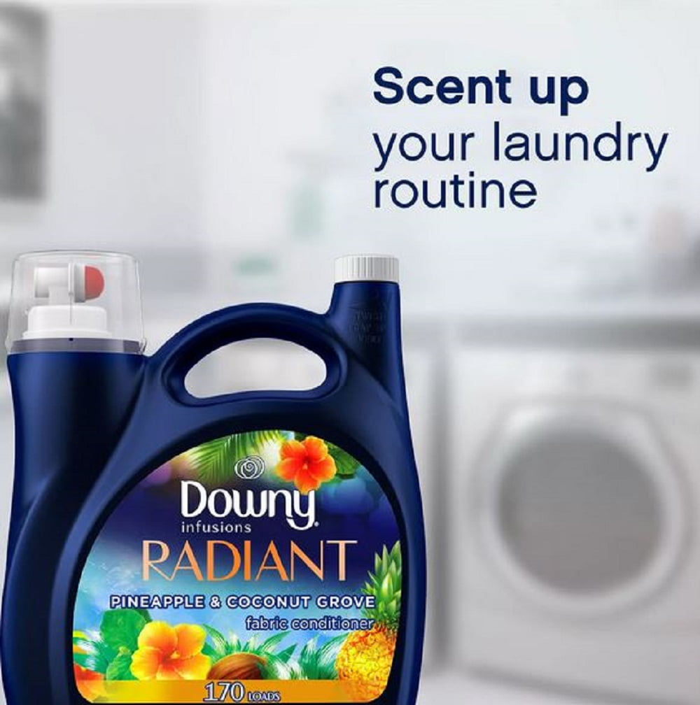 Downy Infusions Liquid Fabric Softener, Pineapple & Coconut (115 Oz, 170 Loads)