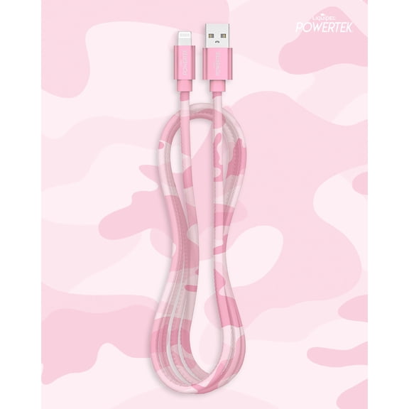 Liquipel Lightning Cable Camo - Pink