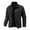 Black, variant on Men's Casual Thin, Form-Fitting Stand-Up Collar Cotton Jacket, Men's Solid-Colored Long-Sleeved Shirt with Cotton and Warm Zipper Jacket, Lightweight for Layering,Black 3XL