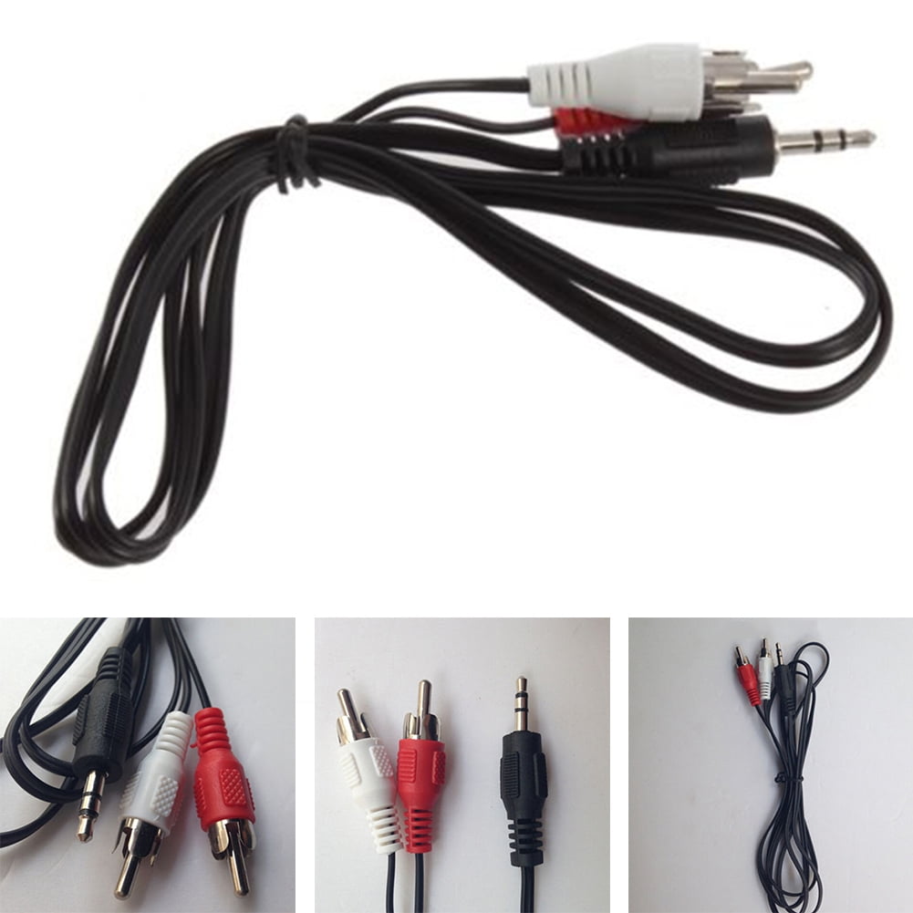 3.5mm 1/8" Male Stereo Mini plug Jack TO 2 RCA Stereo Phono Audio Speaker CABLE 