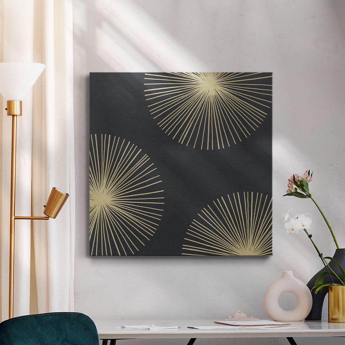 Wexford Home Bursts II-Premium Gallery Wrapped Canvas, 16" x 16" - Ready to Hang