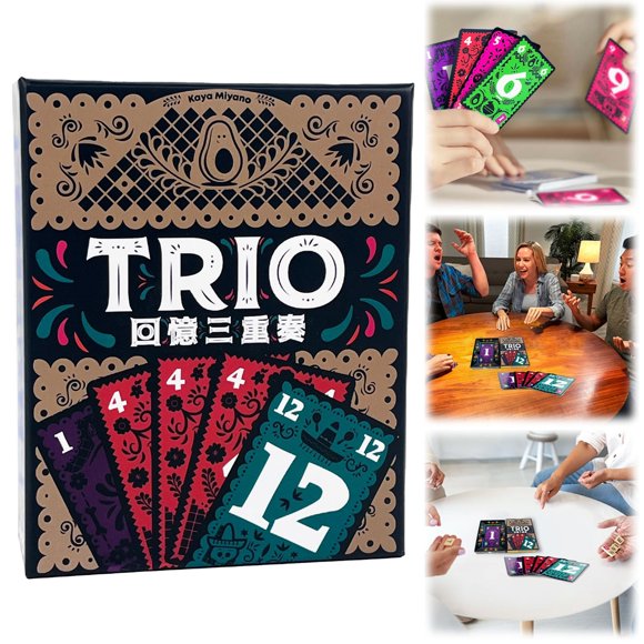HUASHENG Family Card Game Fun Travel Board Game With 2 Game & Play Perfect For Game Nights 3 6 Players Ages 8+ | Game For Family Gatherings & Holidays