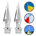 thumbnail image 4 of MasteelfCA 2pcs Decorative Flagpole Head Topper Plastic Flag Head for Hotel Office, 4 of 8
