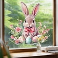 thumbnail image 4 of Easter Bunny & Egg Window Stickers – Watercolor Adhesive Decals for Spring Wall, Window, or Home Decoration – Macaron Color Rabbits & Floral Design, 4 of 5