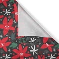 thumbnail image 6 of Ambesonne Poinsettia Valance & Curtain, Christmas Cheer Pattern, 55"x45", Grey Dark Pink and Jade Green, 6 of 7