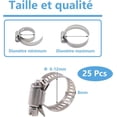 thumbnail image 2 of High-Quality Stainless Steel Mini Hose Clamp, Adjustable Size for Leak-Proof Security, Suitable for Various Pipes, 2 of 5