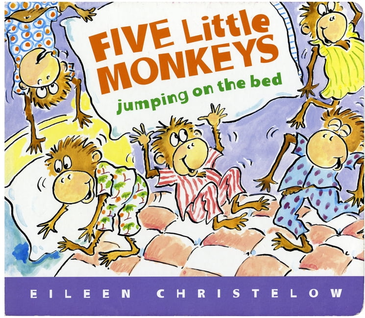 5 Little Monkeys Jumping on the Bed (Board Book)
