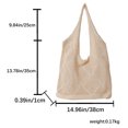 thumbnail image 2 of Bolso tejido para mujer, bolso Hippie de punto de malla hueca Retro, bolsos de vacaciones de verano, 2 of 9