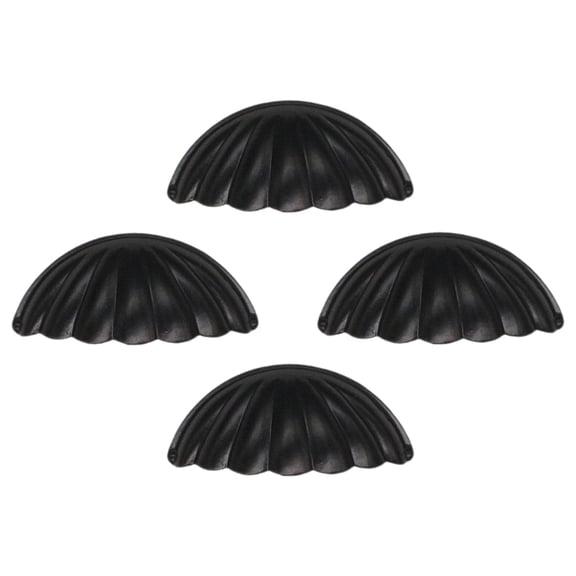 HOMEMAXS 4 Pcs Knob Covers Decorative Vintage Shell Handle