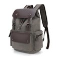 thumbnail image 1 of Mochila de lona encerada impermeable, bolsa para computadora portátil de negocios, mochila para senderismo al aire libre, 1 of 7