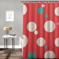 thumbnail image 2 of Pratyus Polka Dots Shower Curtain for Bathroom Decor with Hooks, Washable Polyester Fabric Shower Curtain for Bathroom Decoration 36"x72, 2 of 7