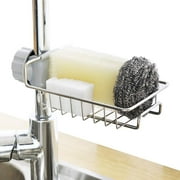 HomeMax Stainless Steel Sink Caddy, Kitchen & Bathroom, Detachable & Clamp 2 Pack Design