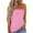 Pink, variant on Tube Tops for Women Summer Strapless Loose Sleeveless Comfy Casual Solid Color Trendy Tunic Tops