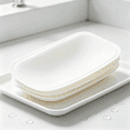 thumbnail image 3 of TELOLY 2026 New 20Pcs White Thin Rectangular Cotton Breathable Reusable Washable Absorbent Breast Pads Bra Liners for Women Bra Boob Breastfeeding Leaking Milk Sweat Under Breasts Tummy Stomach Rash, 3 of 7