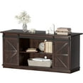 thumbnail image 3 of Farmhouse TV Stand for Televisions up to , Sliding Barn Doors and Storage Cabinets, Console Table and Media Furniture for Living Room, 3 of 16