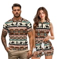 thumbnail image 2 of KUIFORTI Matching Couple Golf Shirts Western Aztec Print His and Hers Quarter Zip Moisture Wicking Quick Dry Sport Outfits for Golf Tennis Casual Wear Mr & Mrs Gifts, 2 of 5