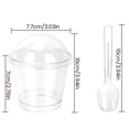 thumbnail image 4 of 50 Pcs Tasses à Dessert avec 50 Cuillères et 50 Couvercles Transparents 200ML Pots à Cheesecake Parfait Réutilisables Parfait Apéritif, 4 of 8