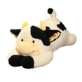 thumbnail image 4 of Animal de peluche de vaca, almohada de peluche, cómodo y abrazable. Negro, 4 of 9