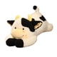 thumbnail image 4 of Almohada de peluche de vaca, lindo animal de peluche de vaca para estudiar en casa Negro, 4 of 9
