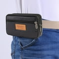 thumbnail image 3 of Yucurem 3pcs Casual PU Sports Men Phone Purse Waist Bag(Horizontal Black), 3 of 10
