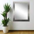 thumbnail image 2 of brandtworks modern wall mirror, 22" x 32", silver, 2 of 9
