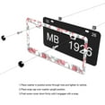 thumbnail image 4 of Ribbons and Strawberries License Plate Frames for Women Men Car Plate Holder Cover Metal Tag Aluminum Car Accessories Front Rear Plate Decor, 4 of 6