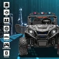 thumbnail image 2 of FINITO 24V 2-Seater Kids Ride On Car, 4WD Electric UTV w/ Remote Control, Battery Powered Ride on Toy Truck w/ LED Lights, Bluetooth, Music, for Big Kids, Boys, Girls Age 3+, Up to 135 lbs, Black, 2 of 6