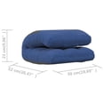 thumbnail image 4 of vidaXL Chaise de Sol Pliante en Tissu Bleu, 4 of 5