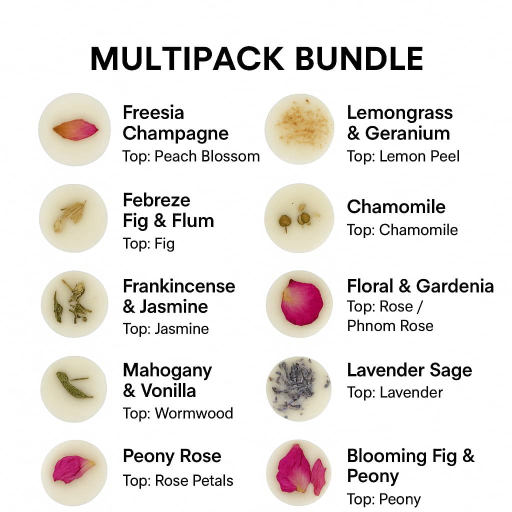 Anovina Wax Melts Gift Set –Strong Scented Soy Wax Melt Natural Plant Based Candle Melts Highly Scented Valentines Day Gifts for Women, Wife, mom and Girlfriend
