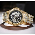 thumbnail image 5 of Men's Luxurious Full Rhinestone Fashion Antomatic Mechanical Watches - Water Resistant, Precise Timekeeping, Stylish Accessory for Formal Occasions, 5 of 10